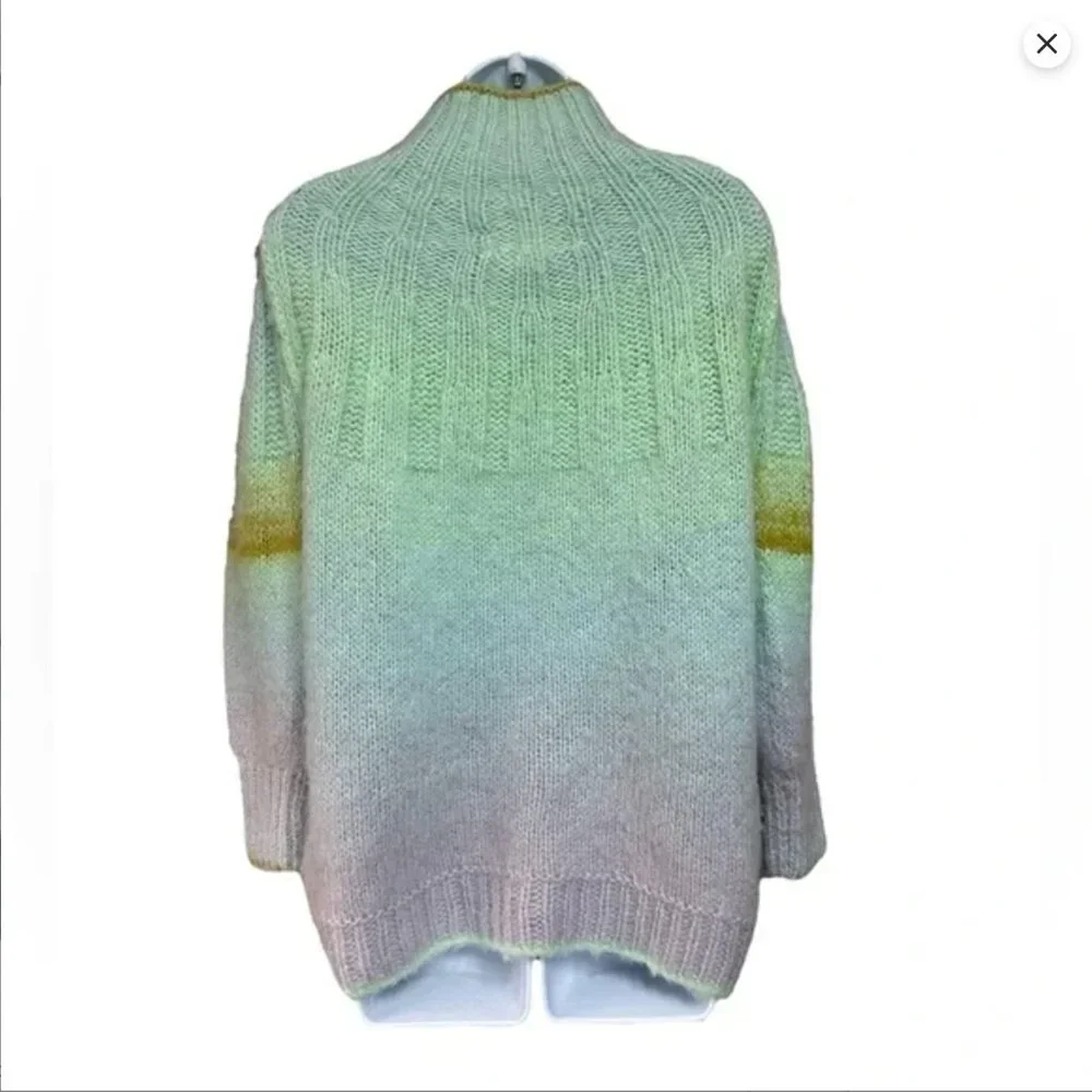 ANTHROPOLOGIE NWOT Perri Ombre Tunic Pullover Oversized Sweater XS - Picture 2 of 9
